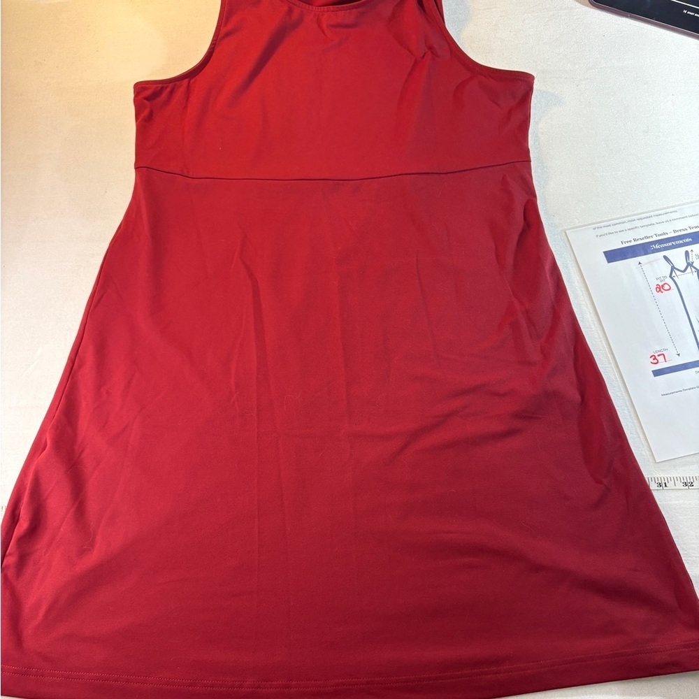 Eddie Bauer Rich Red Fabric Care Label